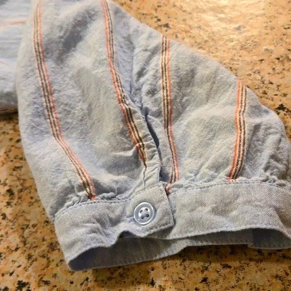 Old Navy Waist Defined Striped Shirt Dress 3/4 Sleeve Women size M - Picture 12 of 15